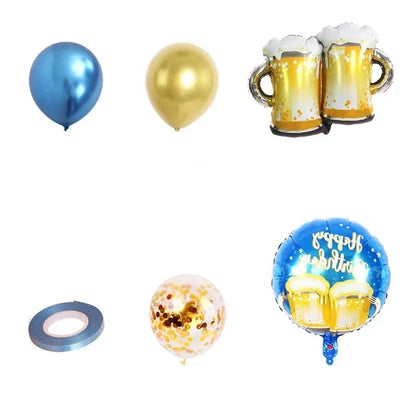 Ballon-Set im Bierkrug-Design (16-teilig) – ProstBallon Oktoberfest 2026
