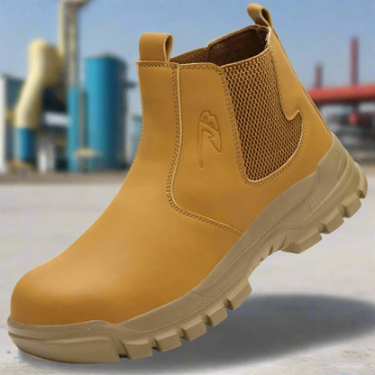 Herren Sicherheits-Werkstiefel wasserdicht mit Stahlkappe & breiter Passform – Magnus