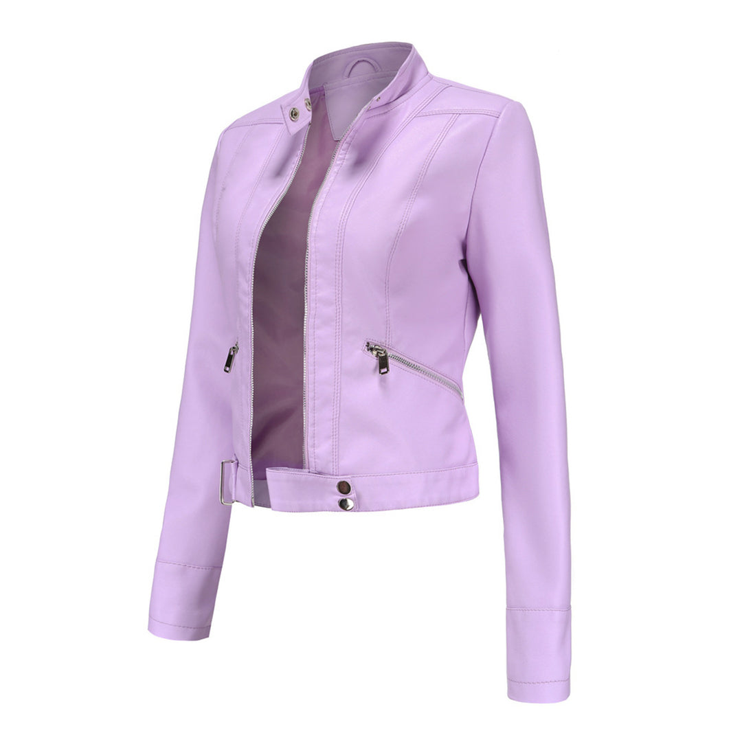 Stilvolle Damen Lederjacke in klassischem Design – Marlene Herbstedition
