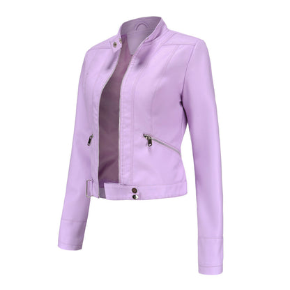 Stilvolle Damen Lederjacke in klassischem Design – Marlene Herbstedition