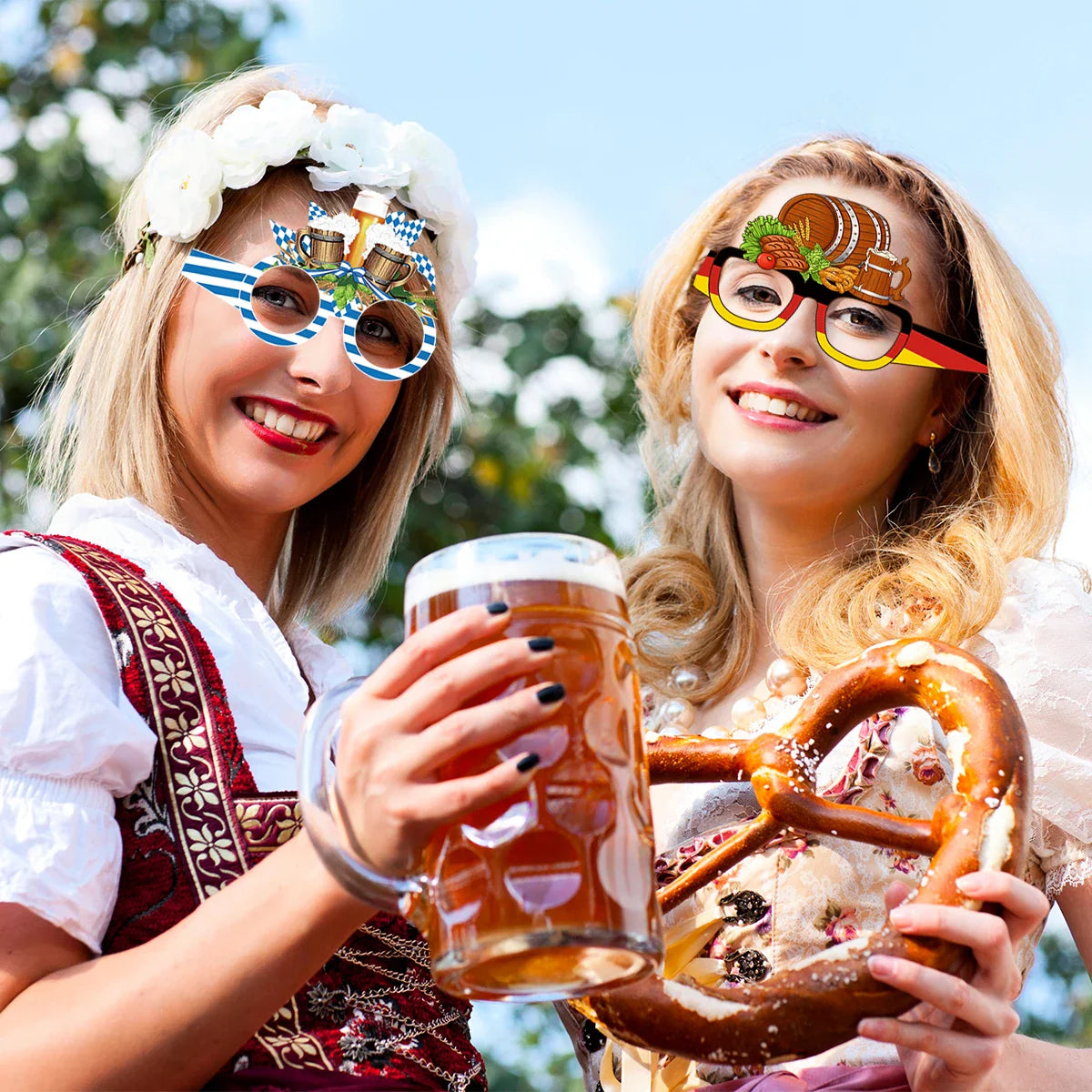 Fotobrillen Set (12 Stück) – GaudiGläser Oktoberfest 2026