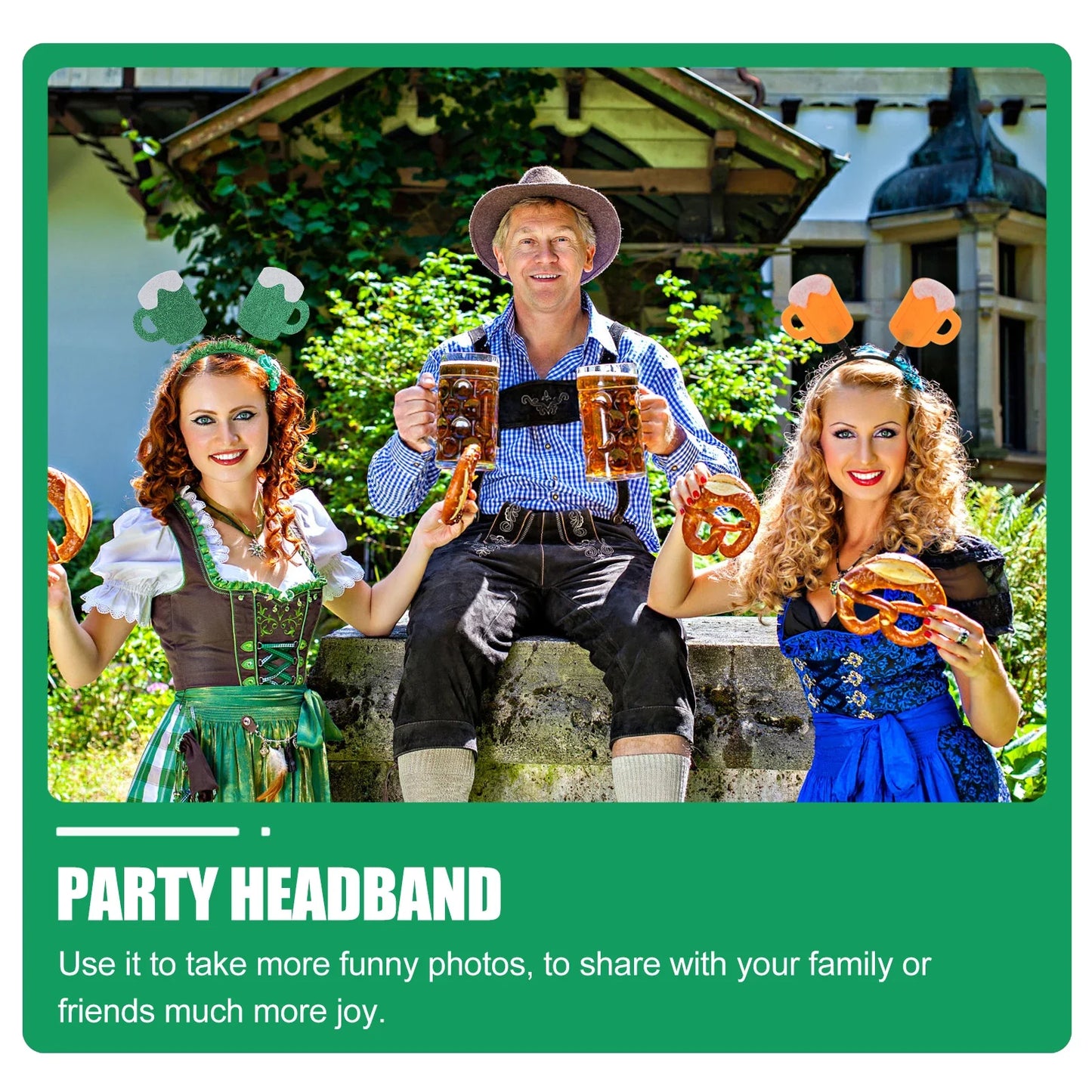 Haarreifen Set – SchaumSpaß Oktoberfest 2026 (6er-Set)