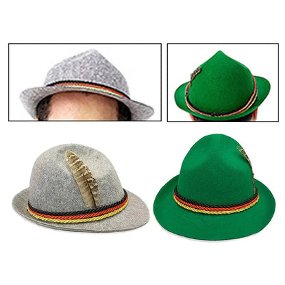 Bayerischer Filzhut mit Feder (Unisex) – TrachtenHut Oktoberfest 2026
