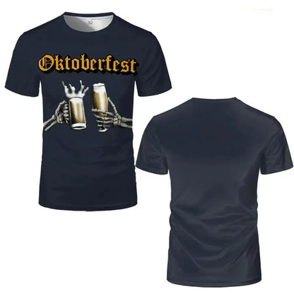T-Shirt mit Skelett-Motiv – ProstGeist Oktoberfest 2026