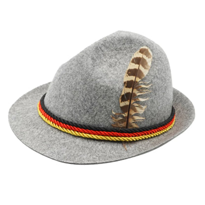 Bayerischer Filzhut mit Feder (Unisex) – TrachtenHut Oktoberfest 2026