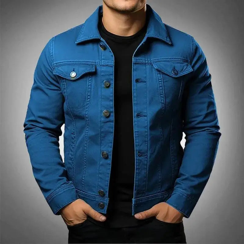 Robuste & Zeitlose Herren Jeansjacke aus 100 % Baumwolle – Noah Herbstedition