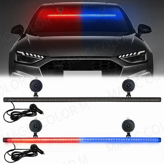 96 LED Stroboskop-Lichtleiste – Veyra – (Auto-Notwarnung)