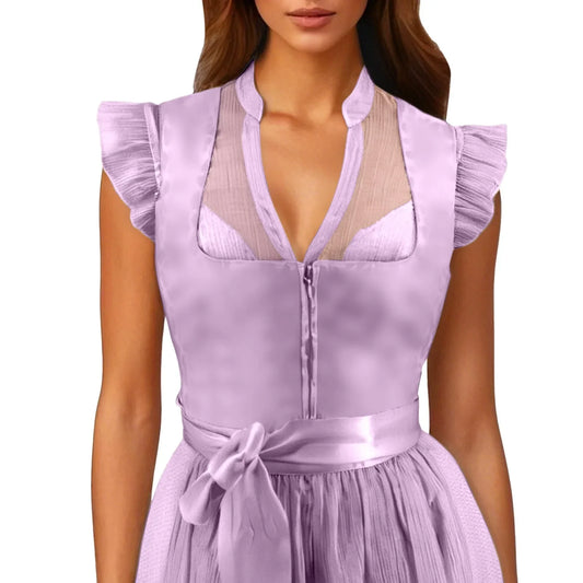 Dirndl Bluse mit Volantärmeln – Leni Oktoberfest 2026