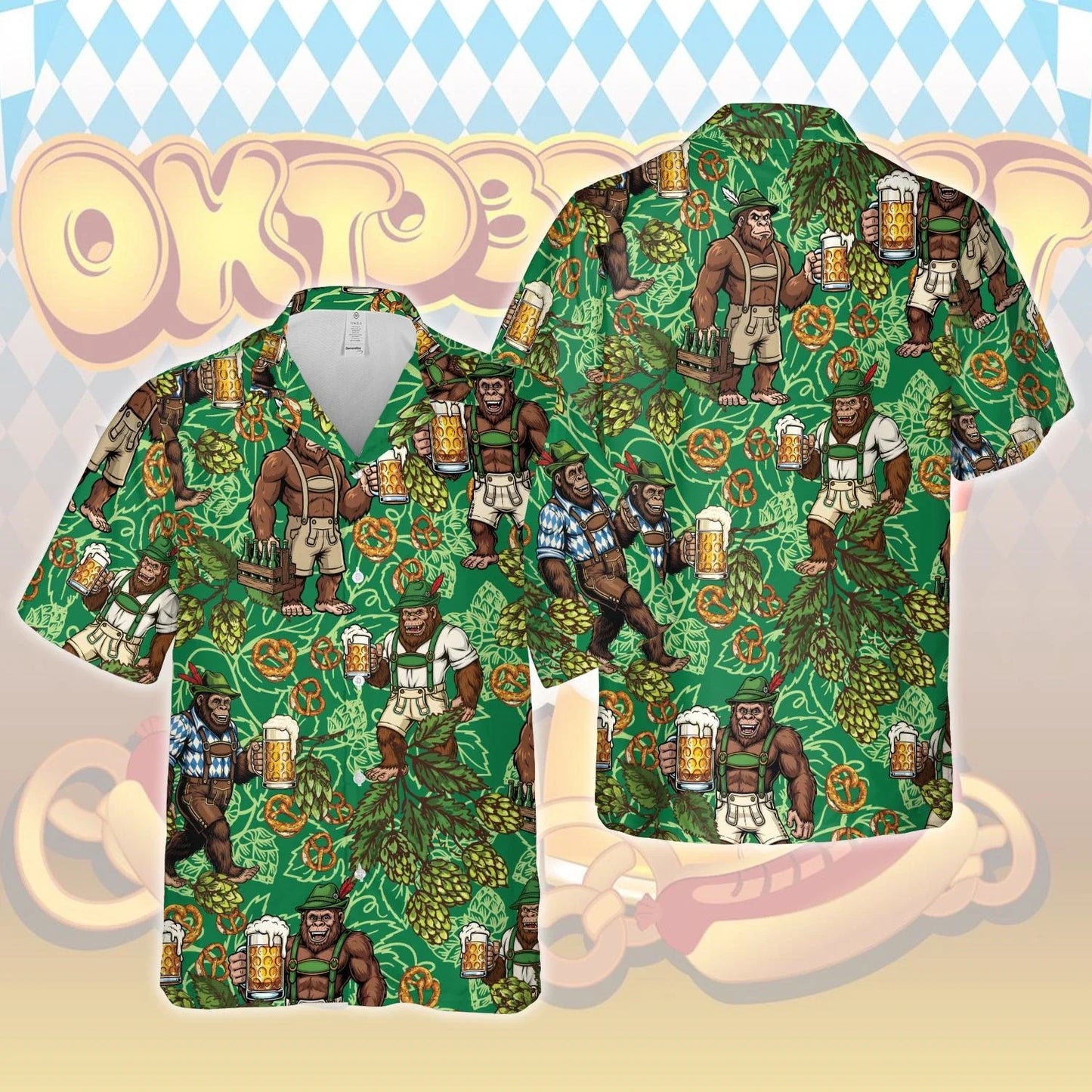Herren Hemd mit Oktoberfest Print – BayernHemd Oktoberfest 2026
