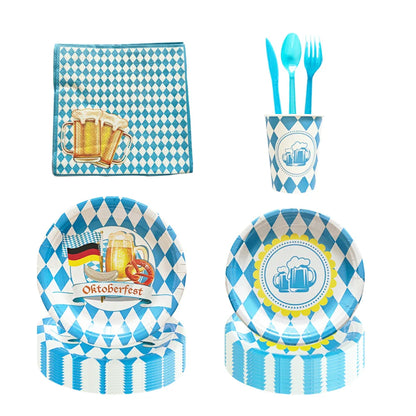 Einweg-Partygeschirr Set im Oktoberfest-Design – ProstPaket Oktoberfest 2026