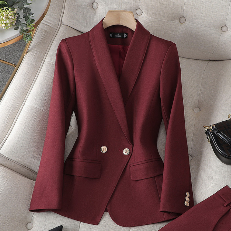 Damen Blazer & Hosen Set – Celestine Herbstzauber Edition