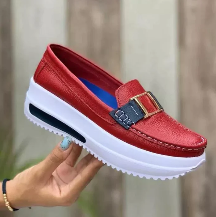 Herbstliche stilvolle orthopädische Damenschuhe für schmerzfreies Gehen – Selina