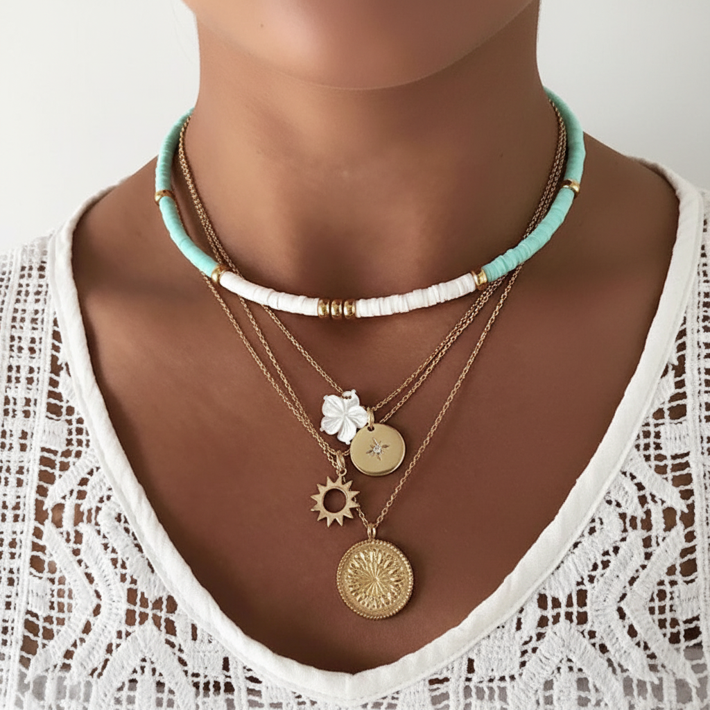 Schichtkette Mit Anhängern - OrnateChoker 