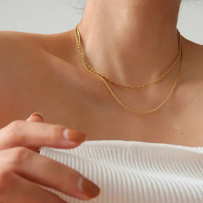 Schlangenkette Aus Silber - SnakeGold 