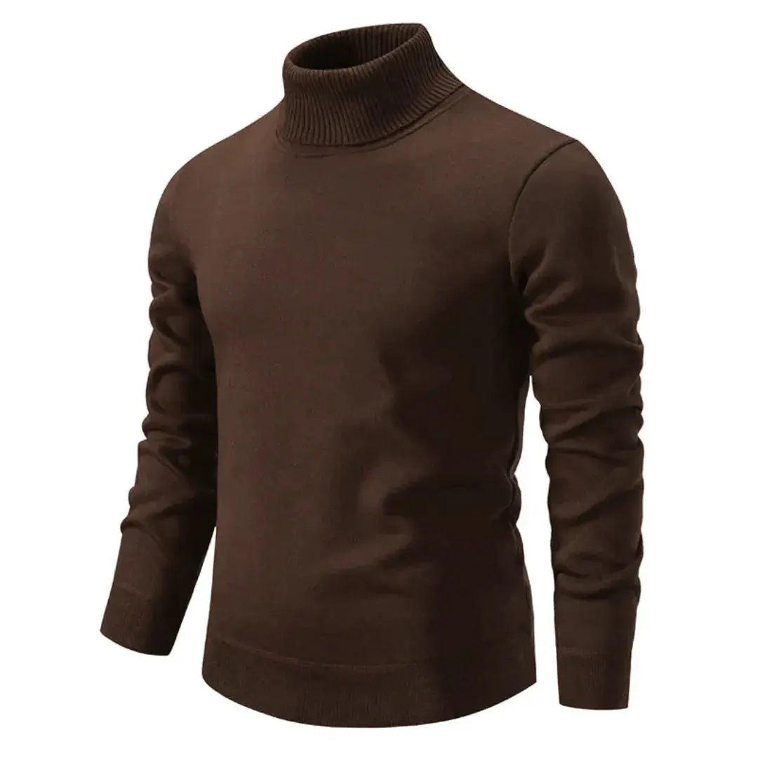Schmal Geschnittener Rollkragen Sweater - Toni