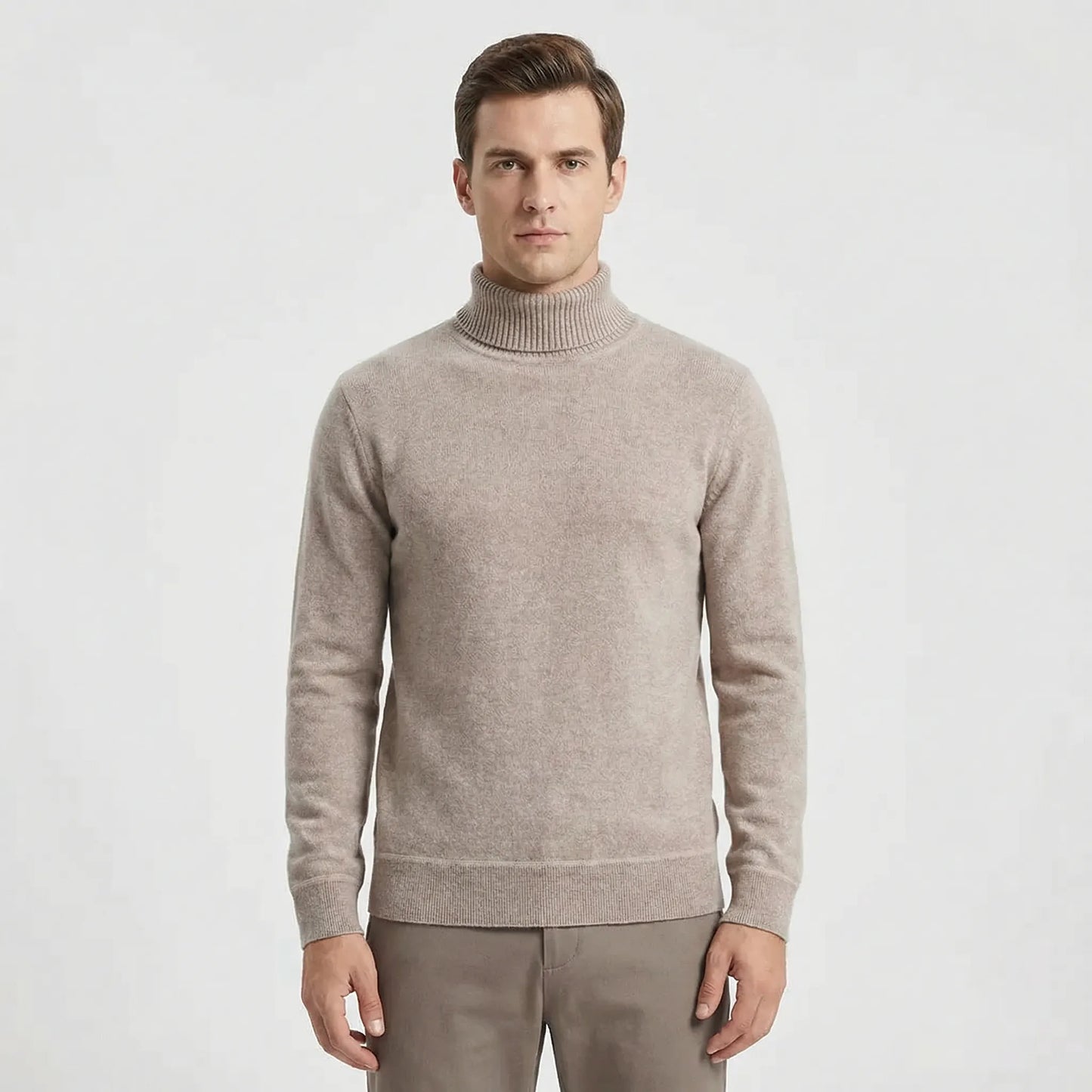 Schmal Geschnittener Rollkragen Sweater - Toni