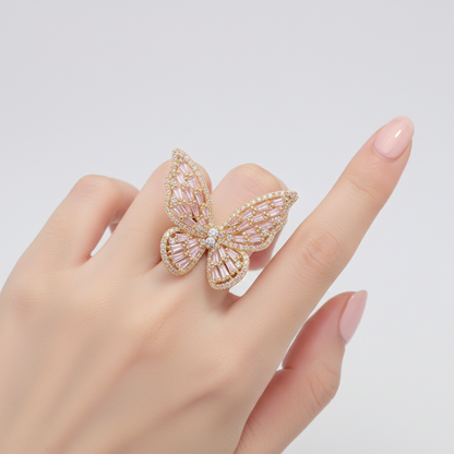 Schmetterlingsring Aus Silber - ButterflyRing 