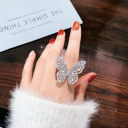 Schmetterlingsring Aus Silber - ButterflyRing 