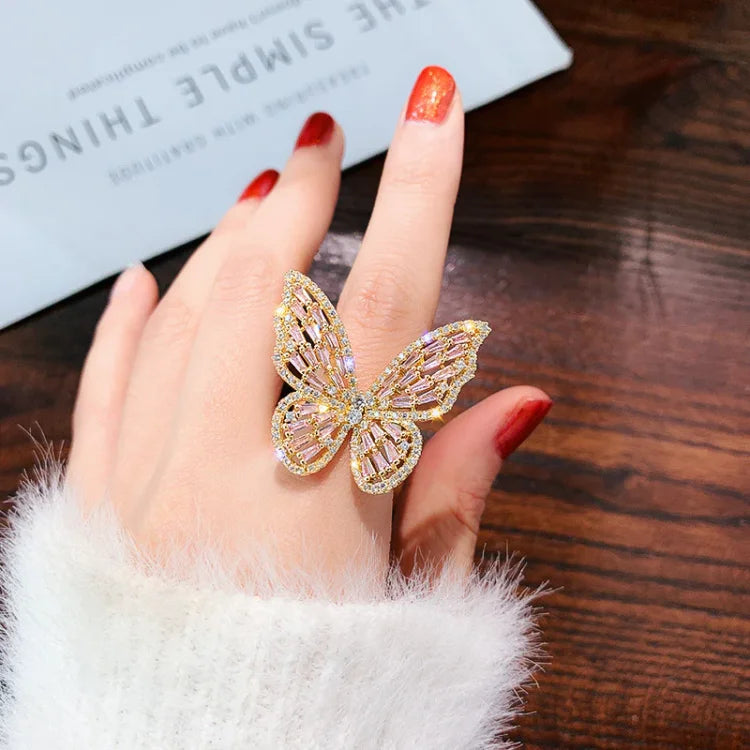 Schmetterlingsring Aus Silber - ButterflyRing 