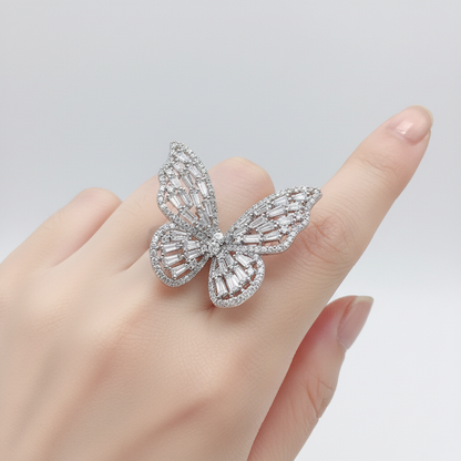 Schmetterlingsring Aus Silber - ButterflyRing 