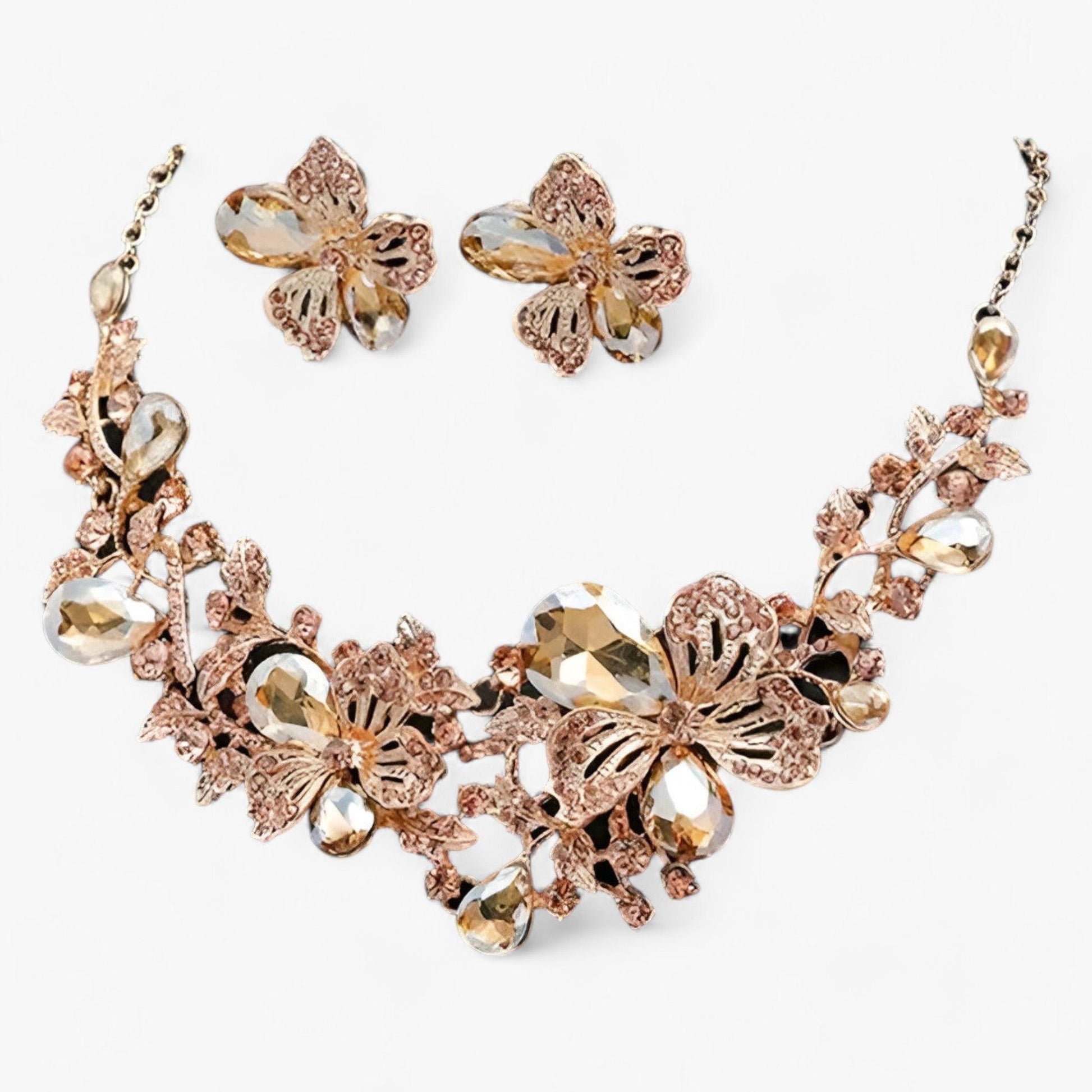 Schmuckset Mit Kette - FloralCharm 