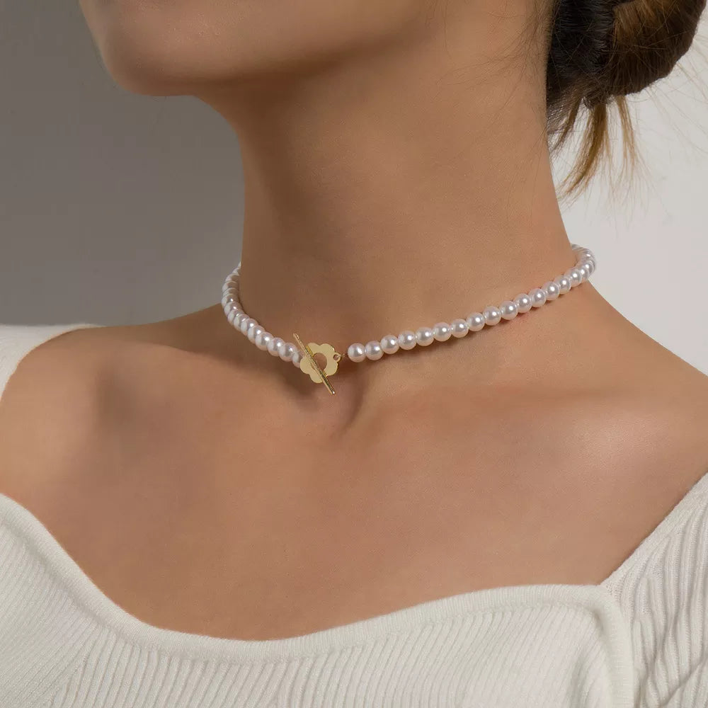 Schwarze Kristallhalskette - CrystalJewelry 
