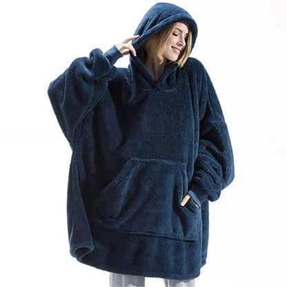 Übergroße Flanell-Dekentrui für Damen & Herren – FleeceHaven