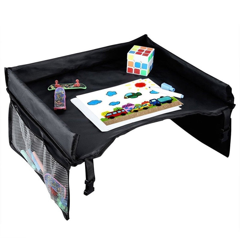 Auto-Spieltablett für Kinder mit Seitentaschen – Reiseorganisator TripTab