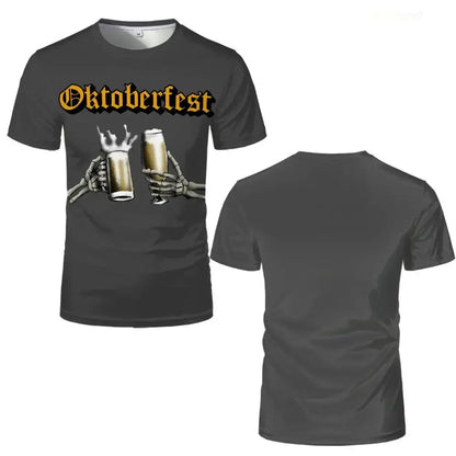 T-Shirt mit Skelett-Motiv – ProstGeist Oktoberfest 2026