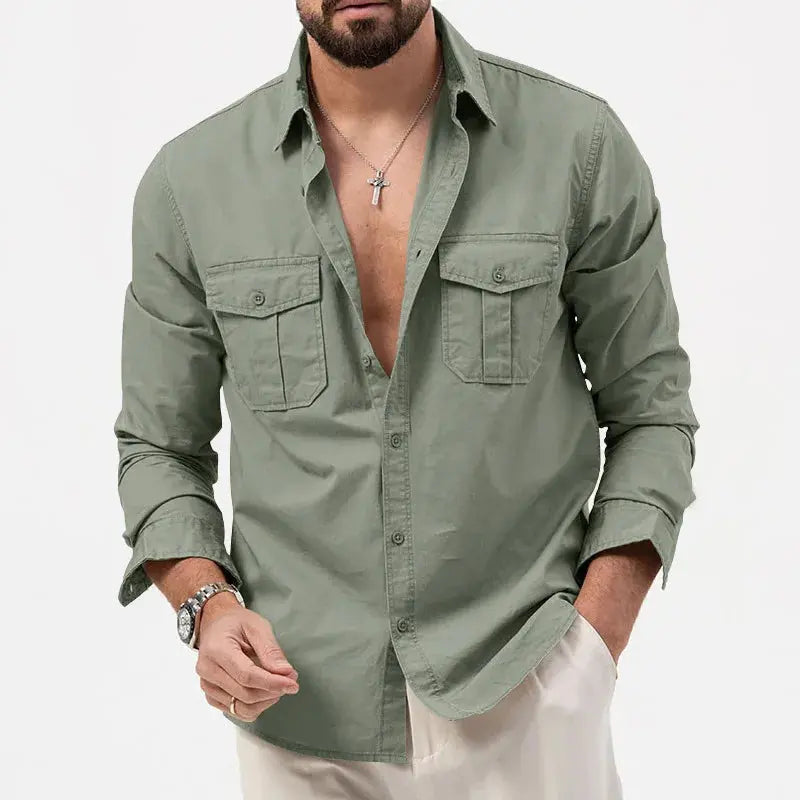 Vintage Herren Langarmhemd – Vincent