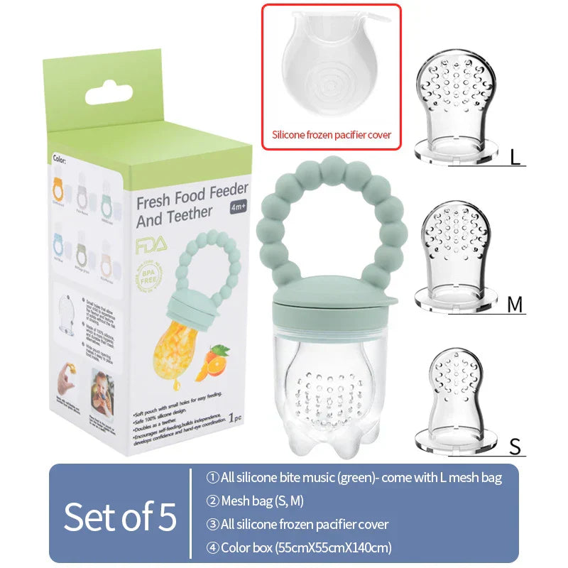 Frucht-Schnuller für Babys – Sicheres Kauen & Selbstständiges Essen lernen (1+1 GRATIS Aktion)