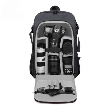 Wasserdichter Oxford-Kamera-Rucksack mit mehreren Fächern – Elric