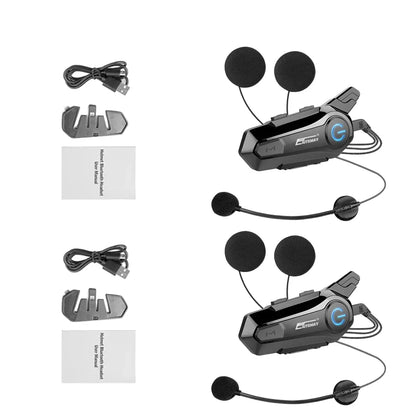 Bluetooth-Motorradhelm-Intercom-Headset mit 1000 m Reichweite & IPX6 wasserdicht – RoadComm