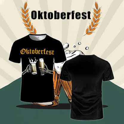 T-Shirt mit Skelett-Motiv – ProstGeist Oktoberfest 2026