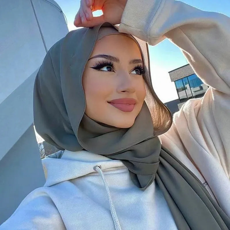 Chiffon Hijab Schal – Herbstzauber Leilani