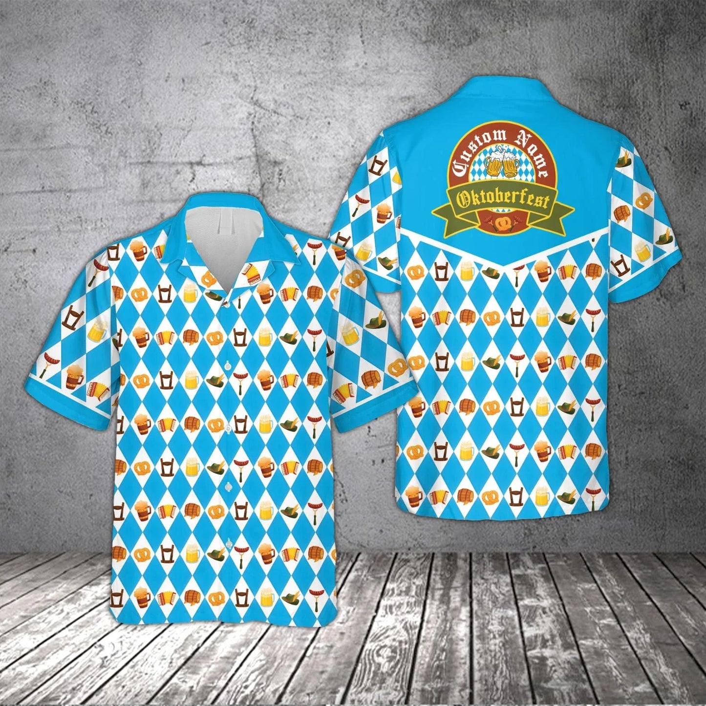 Herren Hemd mit Oktoberfest Print – BayernHemd Oktoberfest 2026