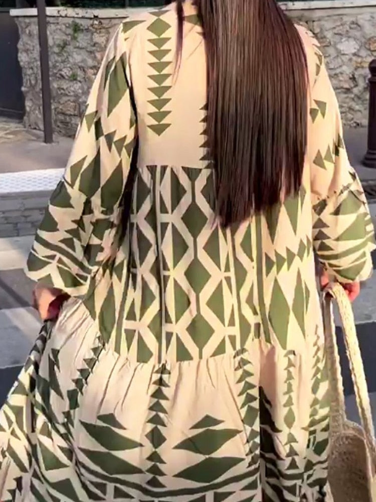 Herbstliches Maxikleid – Emilia