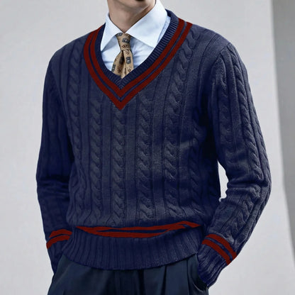 Slim-Fit-Pullover Mit V-Ausschnitt - Rocco