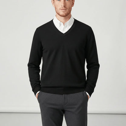 Slim-Fit V-Ausschnitt Pullover - Keanu