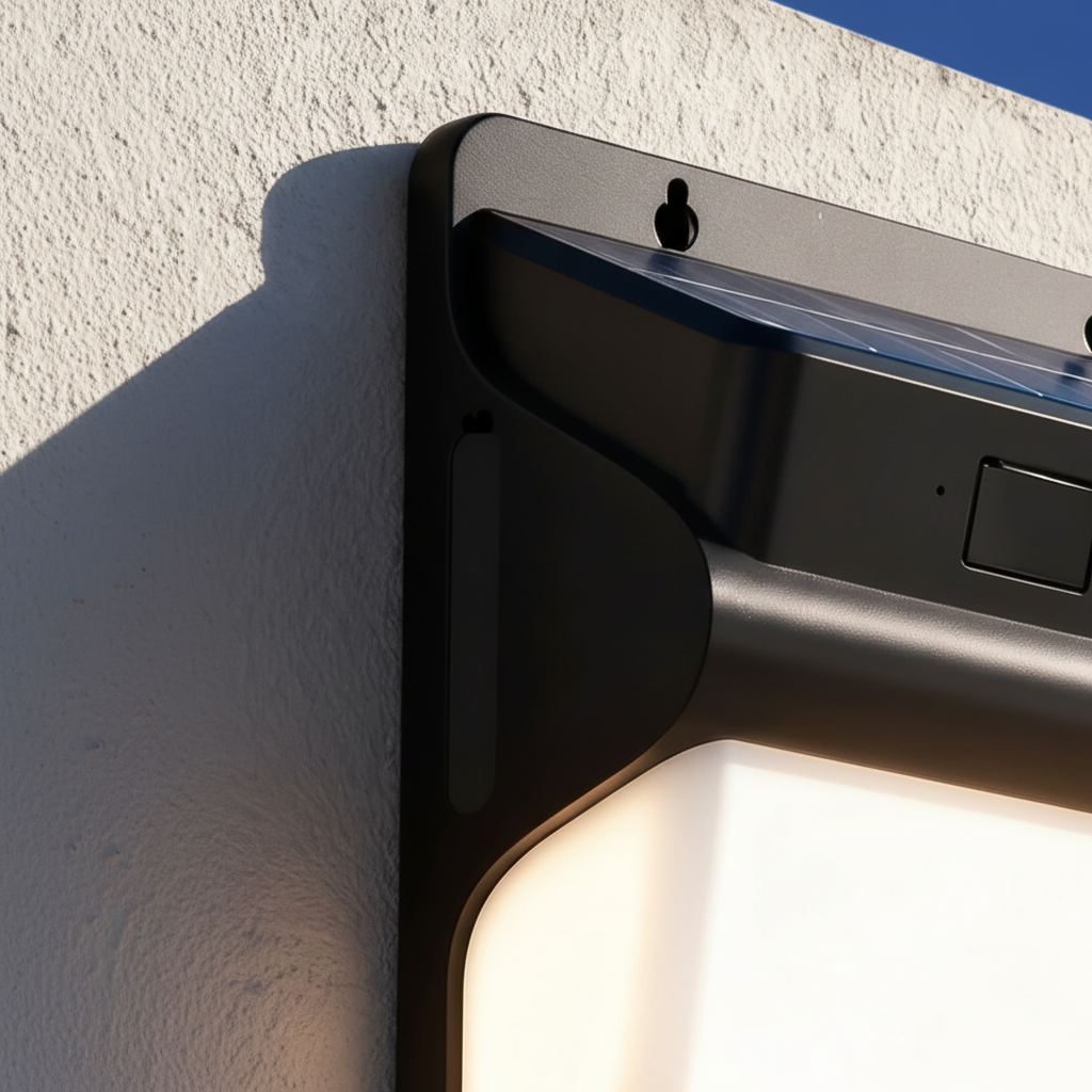 Solarbetriebene Außenkamera Mit Leuchte - BrightWatch