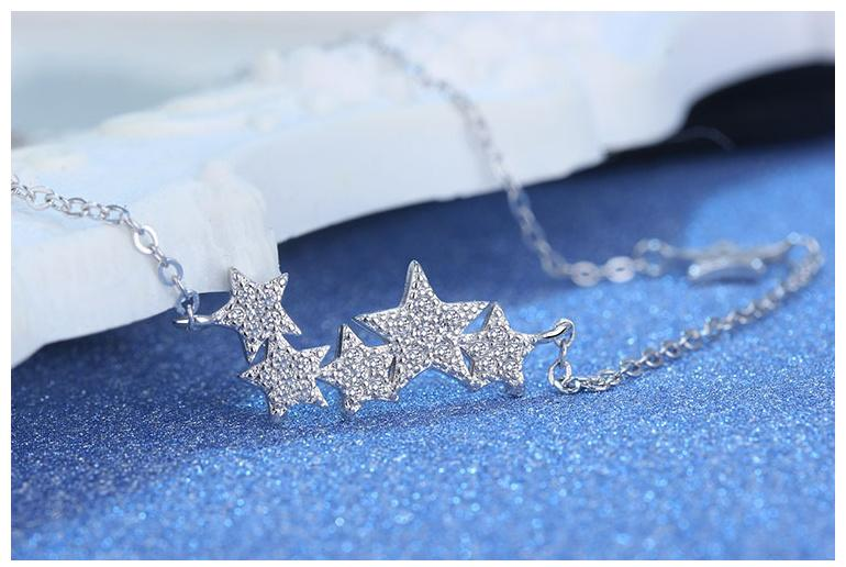 Sterling Silber Halskette - GalaxyChain 