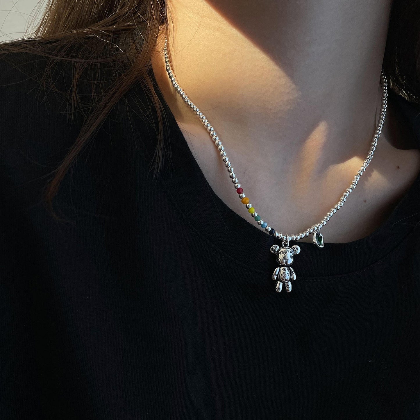 Sterlingsilber Kette - BearCharm 
