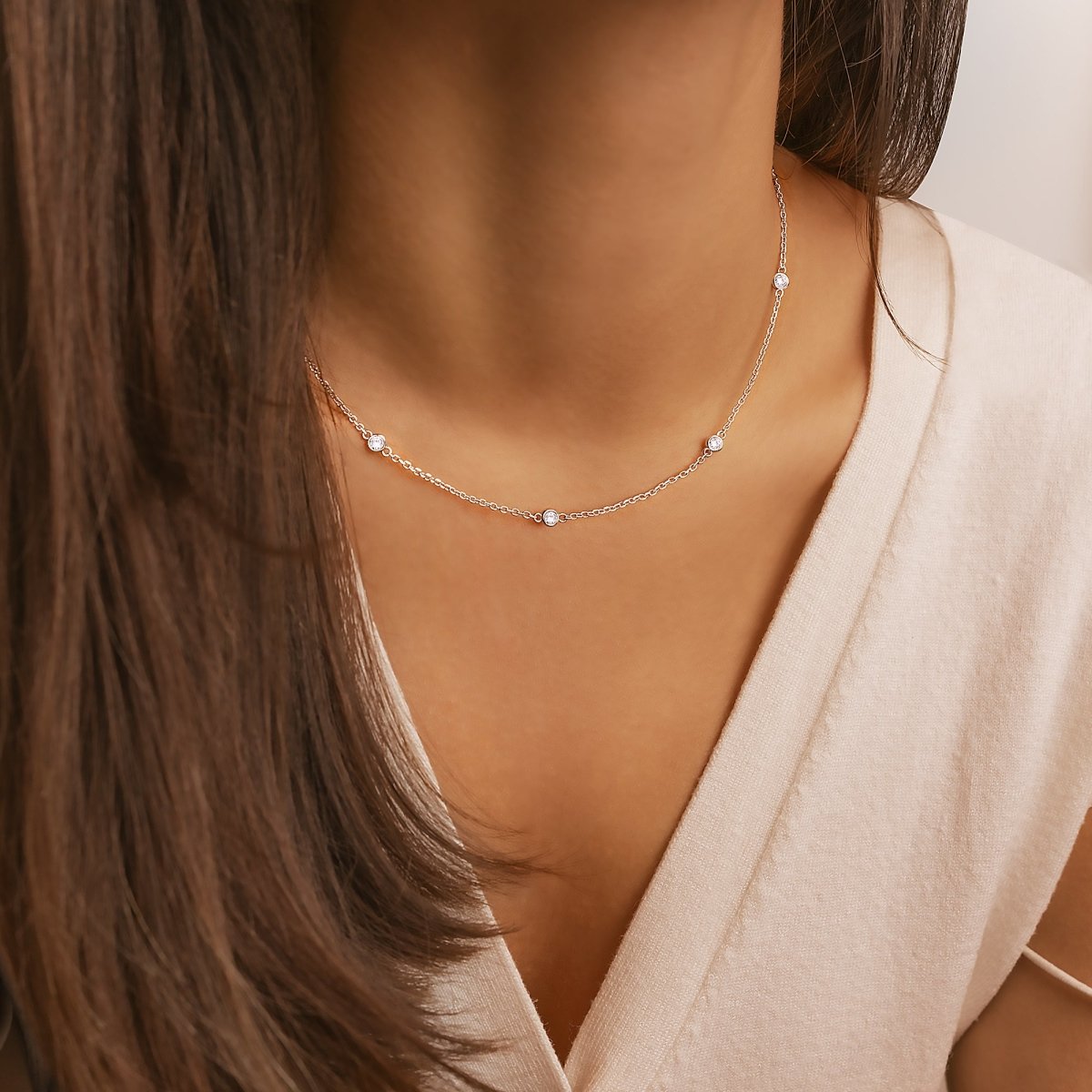 Sterlingsilber Kette - ElaraNecklace 