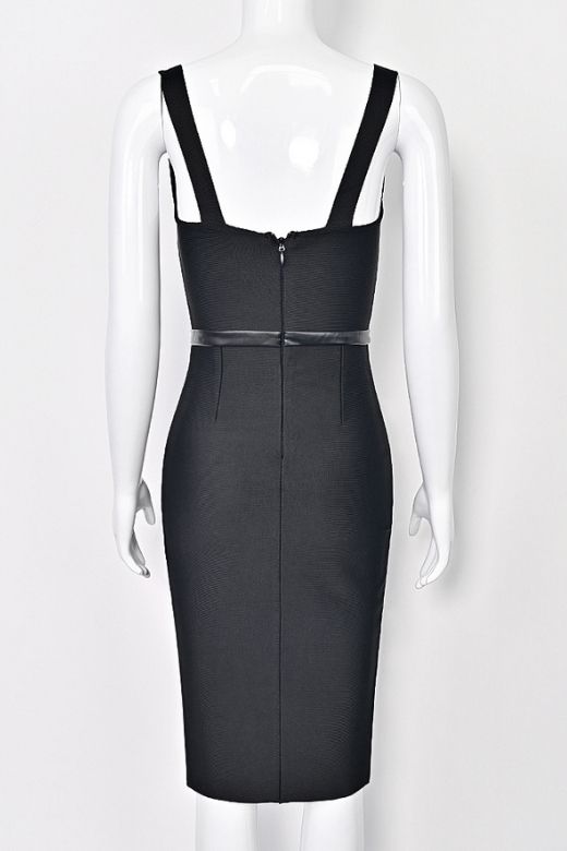 Tailliertes Cocktailkleid Mit Schlitz - Merle