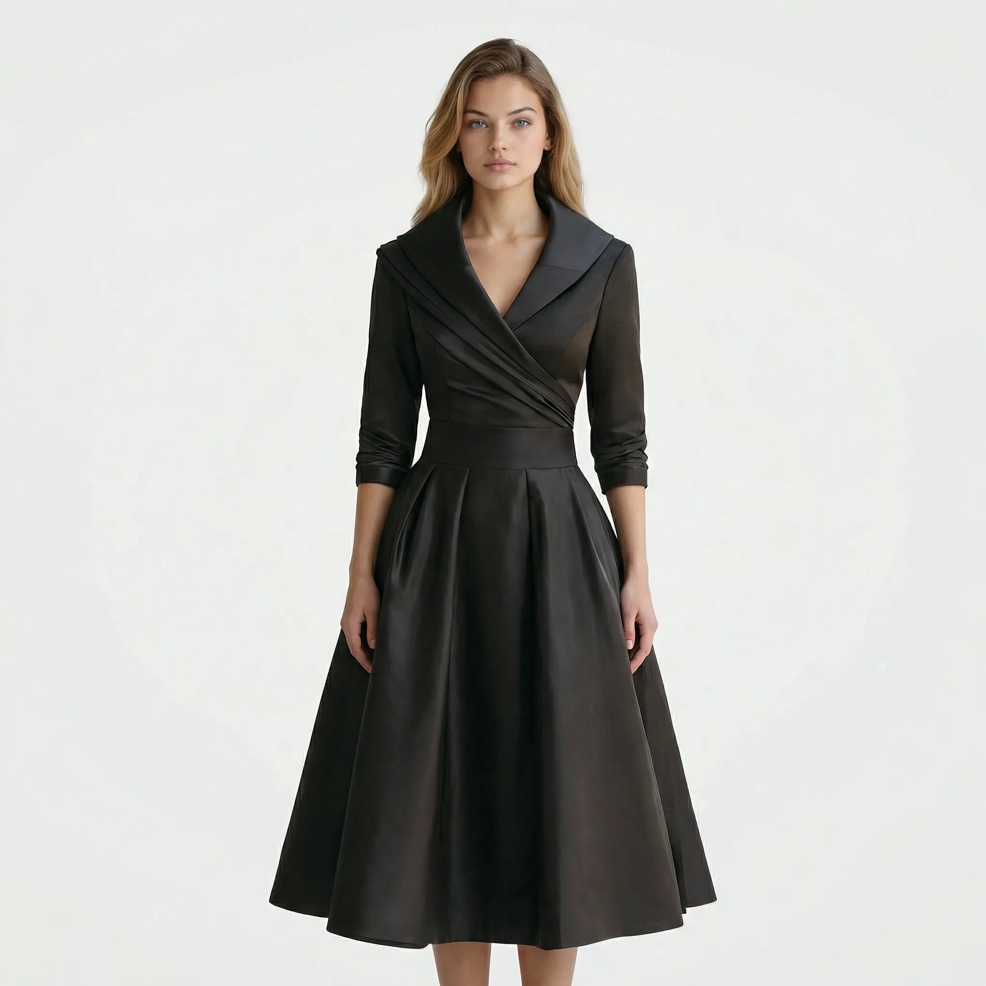 Tailliertes Midi Kleid - Emilie
