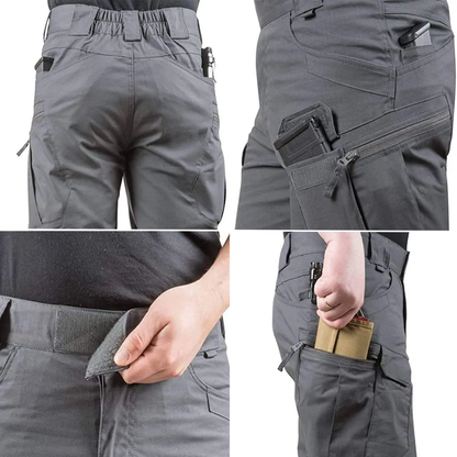 Herren Outdoor Shorts mit 6 Reißverschlusstaschen - FlexTrek Cargo Shorts