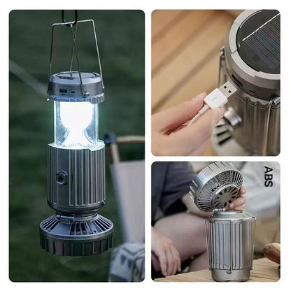 Tragbarer Solarventilator Mit Licht - AventroLight
