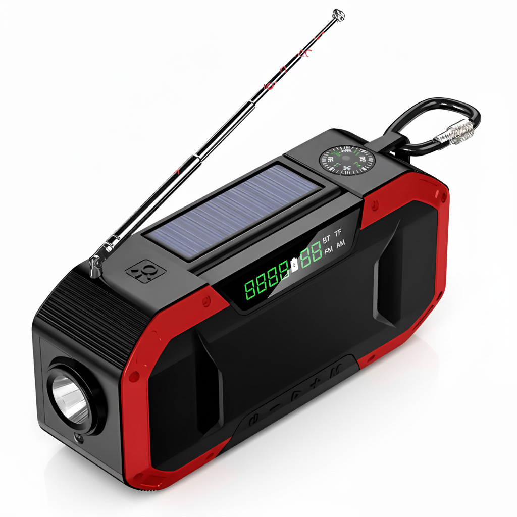 Tragbares Notfallradio Mit Solar - TrailPulse