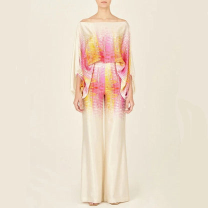 Two-Piece Set With Off-Shoulder Top And Wide-Leg Trousers - Juana
