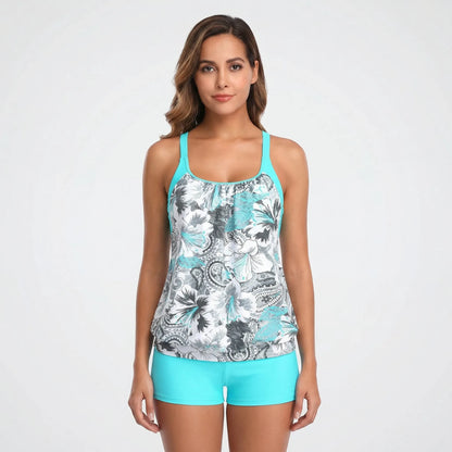 Two-Piece Tankini With Boyshort Bottoms - Rachel